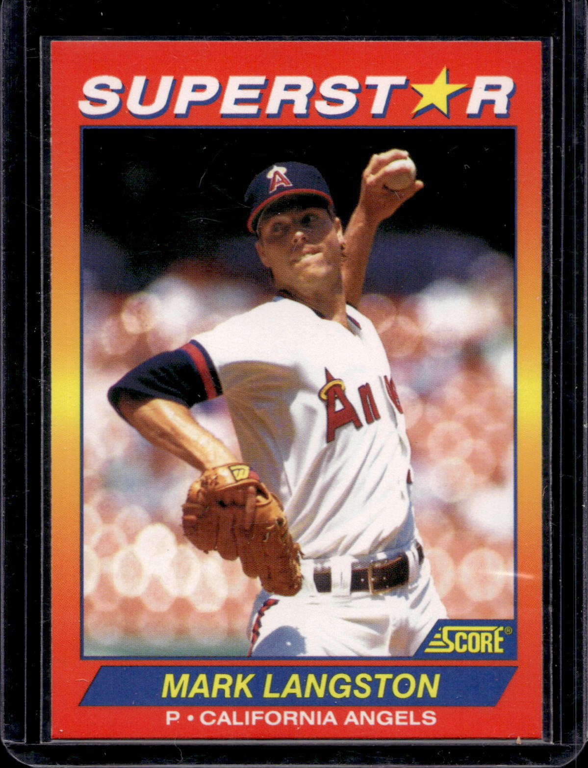 1992 Score 100 Superstars Mark Langston #32 - California Angels