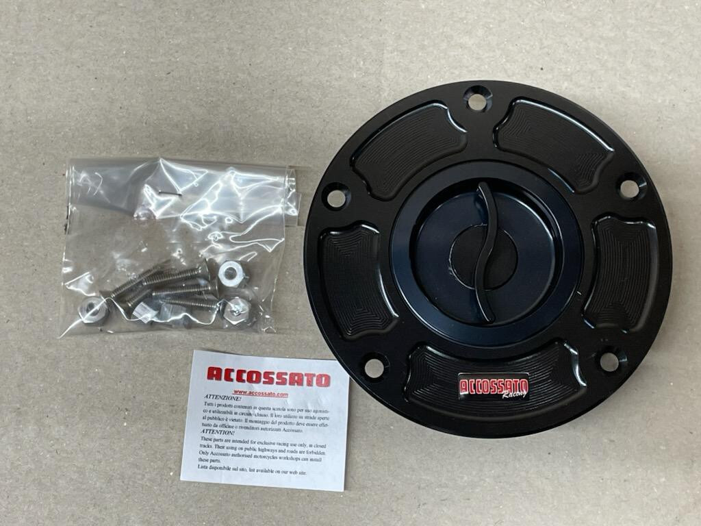 Accossato Gas Cap for Aprilia RSV RSV4 Quick Turn Fuel cap Lightech 5