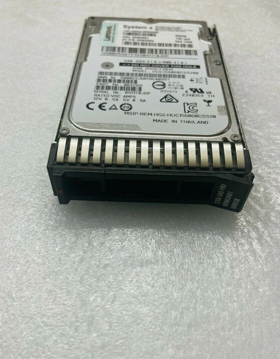 00WG680 IBM- LENOVO 600GB 15K 12Gbps SAS 2.5" G3HS 00WG681 HARD DRIVE - Image 4 of 4