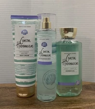 Bath & Body Works COASTAL HYDRANGEAS Fine Fragrance Mist /Body Cream /Shower Gel