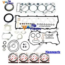 4HE1 4HE1T 4HE1TC Overhaul Gasket Kit Piston Ring Set For Isuzu Engine Parts