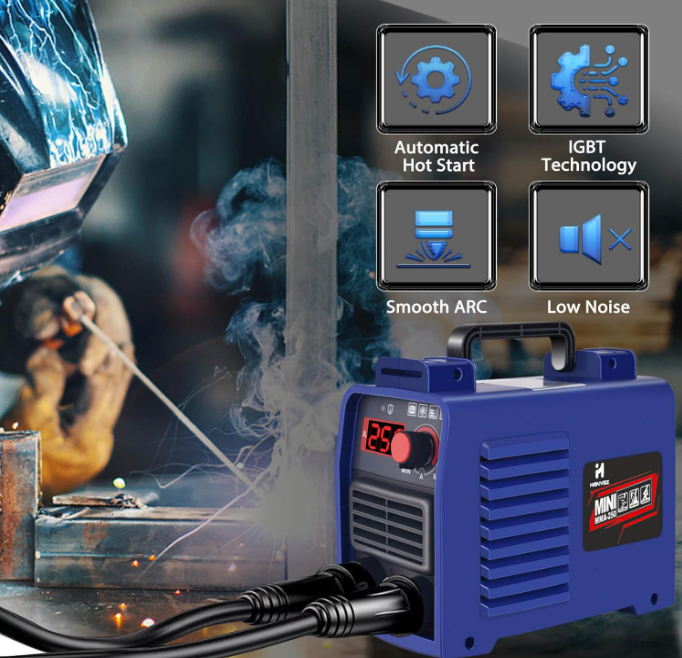 Upgraded MMA 250A 110V Welding Machine Stick Welder Hot Start Arc Anti