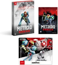 Nintendo Metroid Dread Special Edition Switch amiibo Double Set w/ Acrylic stand