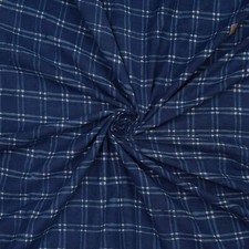 Tessuto stampa blocco mano 5 iarde blu indaco cotone stampa sanganeri naturale