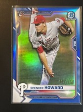 2021 Bowman Chrome Base Blue #59 Spencer Howard /150 - Philadelphia Phillies