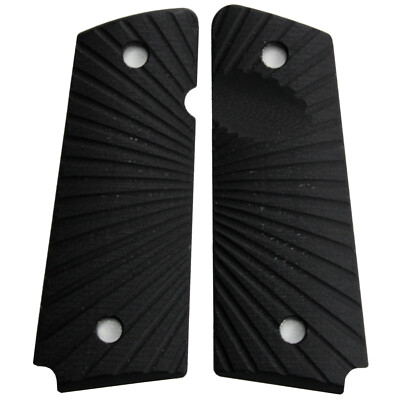 1911 Starburst Grips Black G10 Full Size Compact Springfield EMP PT1911