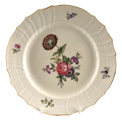 Royal Copenhagen Frijsenborg Salatteller 910 Sächsisches Blumenmuster E 1623