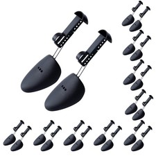 YOLOPLUS Plastic Shoe Stretcher Men,10 Pairs Adjustable 7-12, Black