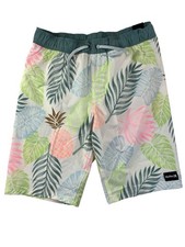 Hurley Swim Trunk Boys 12-13 Years Old Size LARGE SWIM SHORTS Sits At Knee NEW