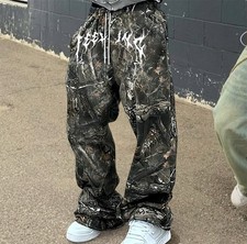 Black and green camo baggy streetwear pants #trending #style #2026