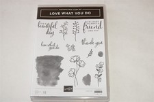 LOVE WHAT YOU DO - Photopolymer STAMPIN' UP RUBBER STAMP SET 148042