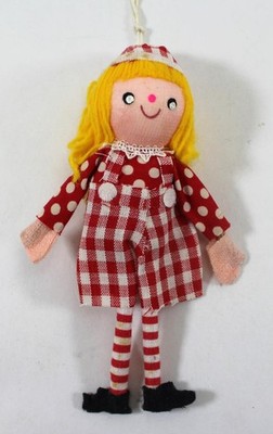 Vintage 1970s Girl Pixie Christmas Ornament  **END OF HOLIDAY SALE**