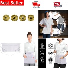 Versatile Half Apron with 3 Pockets Lightweight 24x12 Inch for Professionals