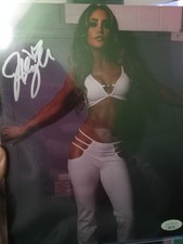 Aliyah Wrestling Autographed 8x10 Photo Signed COA JSA WWE NXT WWF Diva Gold