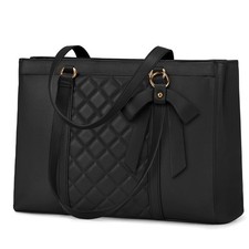 Laptop Bag for Women 15.6 Inch Work Tote Bags Waterproof Leather Laptop Tote ...