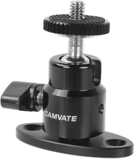 CAMVATE 1/4"-20 Mini Ball Head with Ceiling Mount for CCTV & Video Monitors