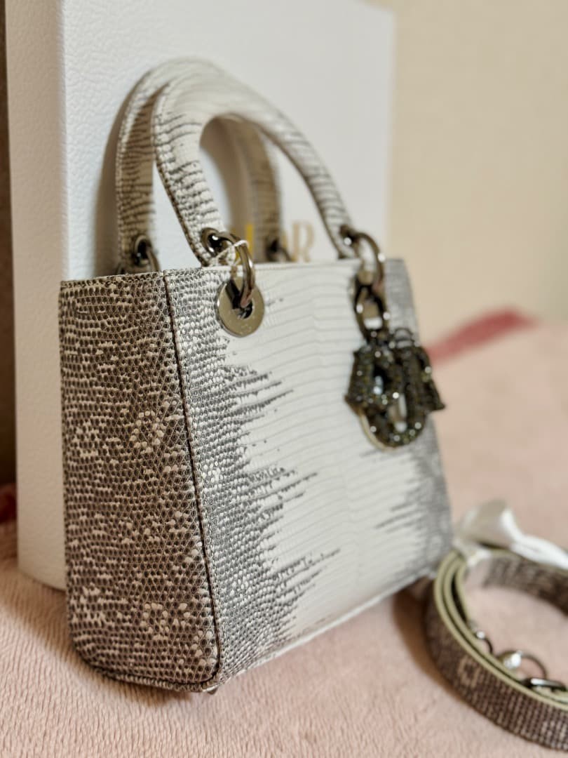 Christian Dior Lady Dior Himalayan Lizard Small Size M0531RLFFX-09EU image 4