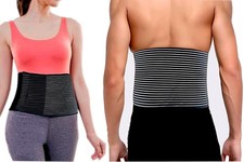 Chest Support Bandage, Rib Compression Wrap for Post One Size Fit Most, Black