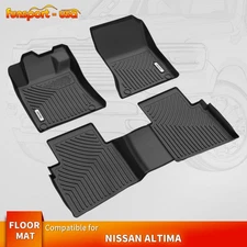 2 Row Floor Mat Liner Set for 2019-2025 Nissan Altima TPE Rubber All-weather