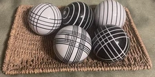 5 TOZAI HOME Porcelain Carpet Balls Orbs Spheres 3” Black & White Chinoiserie