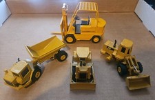 ERTL John Deere  CAT Lot Of 4 Die-Cast Metal Construction Equipment READ