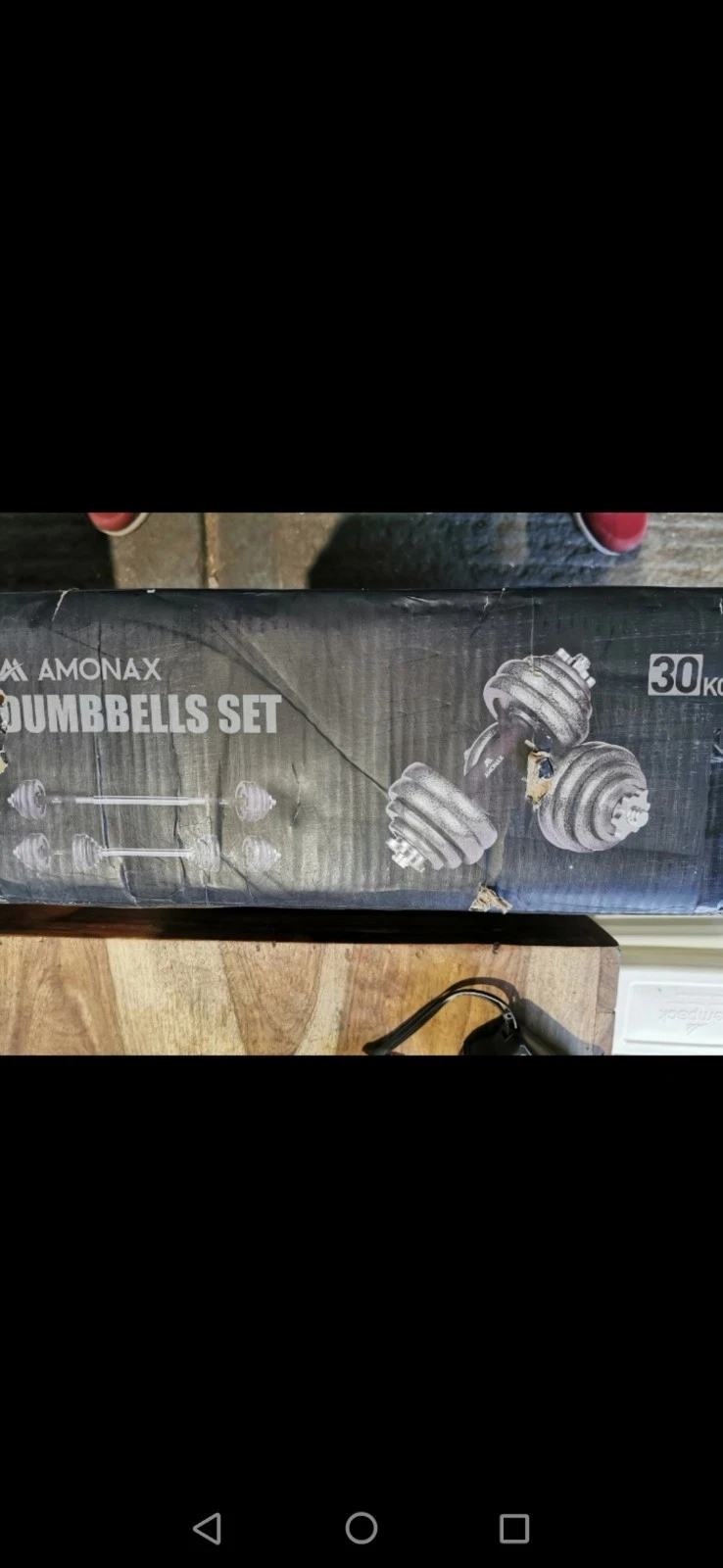 Amonax 30kg Cast Iron Adjustable Dumbbells Weight Set, Barbell Set Men Women,