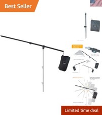 Compact 2.5ft-5ft Boom Arm with Sandbag for Secure Overhead Lighting Solutions