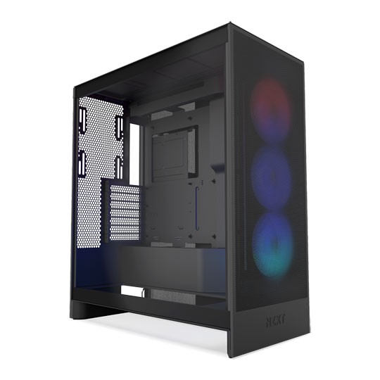 Nzxt H7 Flow Rgb Mid Tower Tempered Glass Pc Gaming Case Black Cm-H72fb-R1 - Image 3