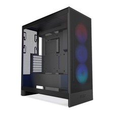 Image of NZXT H7 Flow RGB Black, Mid Tower Chassis w/ Tempered Glass Window, F360 RGB Co