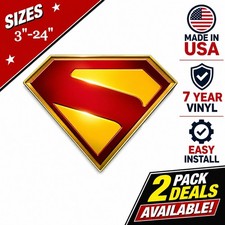 Superman Hero Logo Car Window Vinyl Decal Graphic Laptop Toolbox Bumper Sticker Superman Hero Logo Car Window Vinyl Decal Graphic Laptop Toolbox Bumper Sticker
