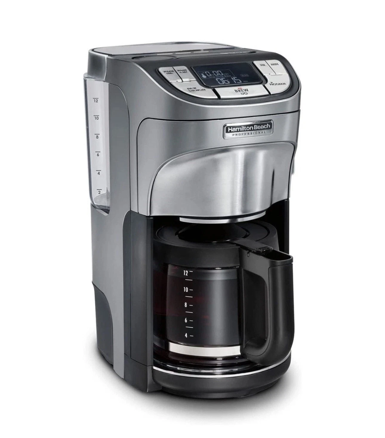 Hamilton Beach 49500 Silver 12 Cup Professional Programmable Coffee Maker Silver