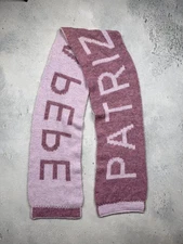 Vintage Patrizia Pepe Two-Tone Wool Alpaca Scarf Cozy Knit