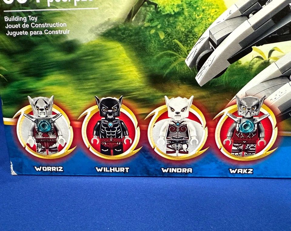 New - CHIMA Worriz' Combat Lair - LEGO 70009 - Truck HELICOPTER Motorcycle WAKZ - Image 4 of 4