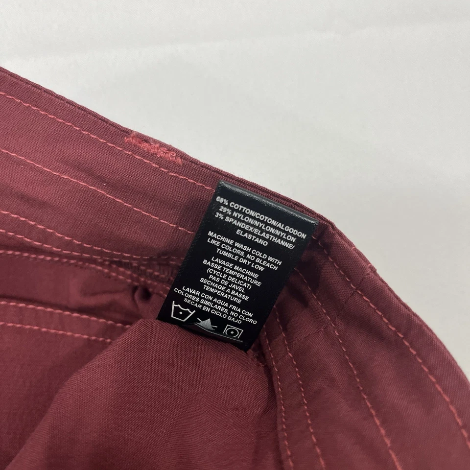 Pantalones Cortos KUHL Para Mujer 6 Rojo Carga Exterior Utilidad Senderismo Informal Algodón Mezcla de Nylon Foto 4 de 4