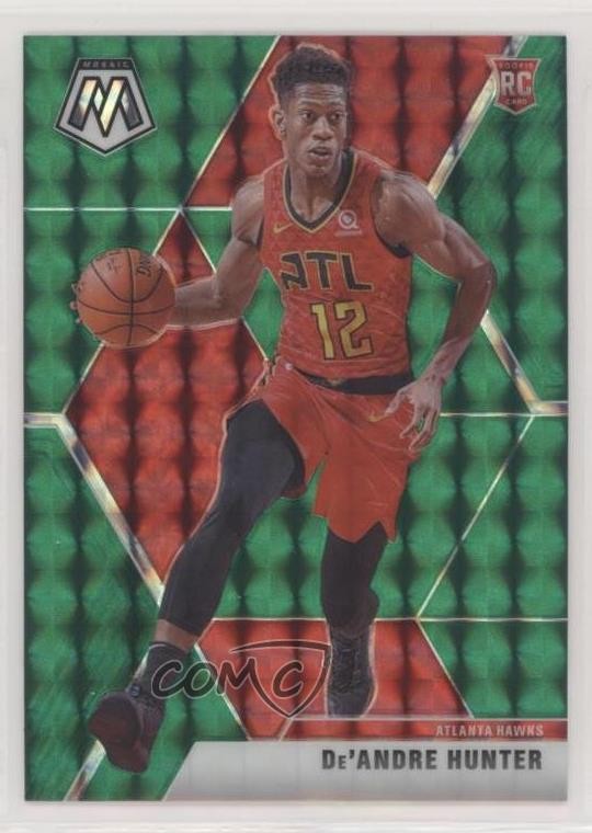 2019-20 Panini Mosaic Rookies Green Prizm De'Andre Hunter #239 12g7
