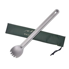 Long Handle Titanium Spork, 8 1/2 Inch Lightweight Spoon & Fork Combo Utensil...