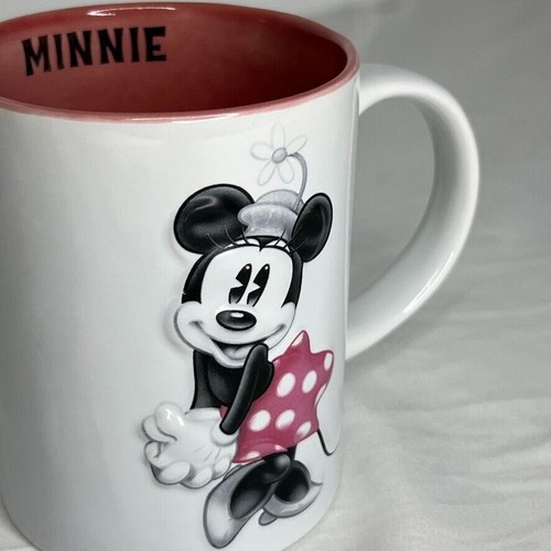 Disney Minnie Mouse Taza Cerámica Rojo Lunares Vestido Jerry Leigh Coleccionable - Imagen 3 de 7