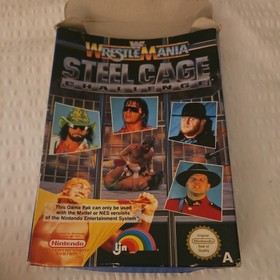 WWF WrestleMania Steel Cage Challenge Nintendo NES Complete CIB PAL with Manual