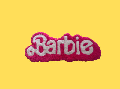 Barbie Tufting Teppich Handarbeit 50x20cm