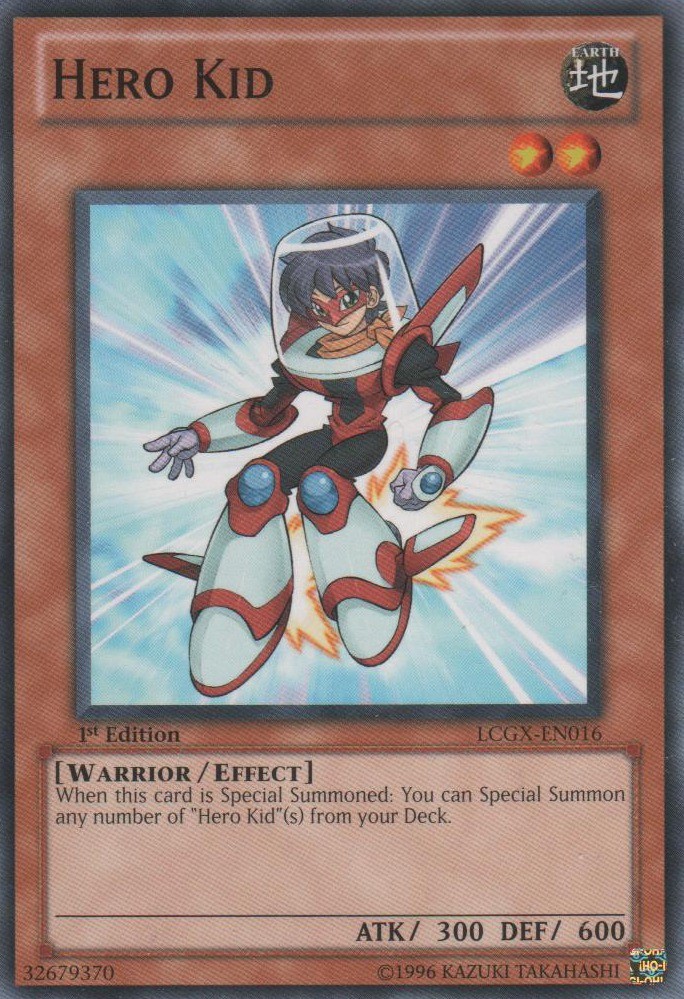 HERO Kid LCGX-EN016 Common 1st Edition NM English Yugioh Card