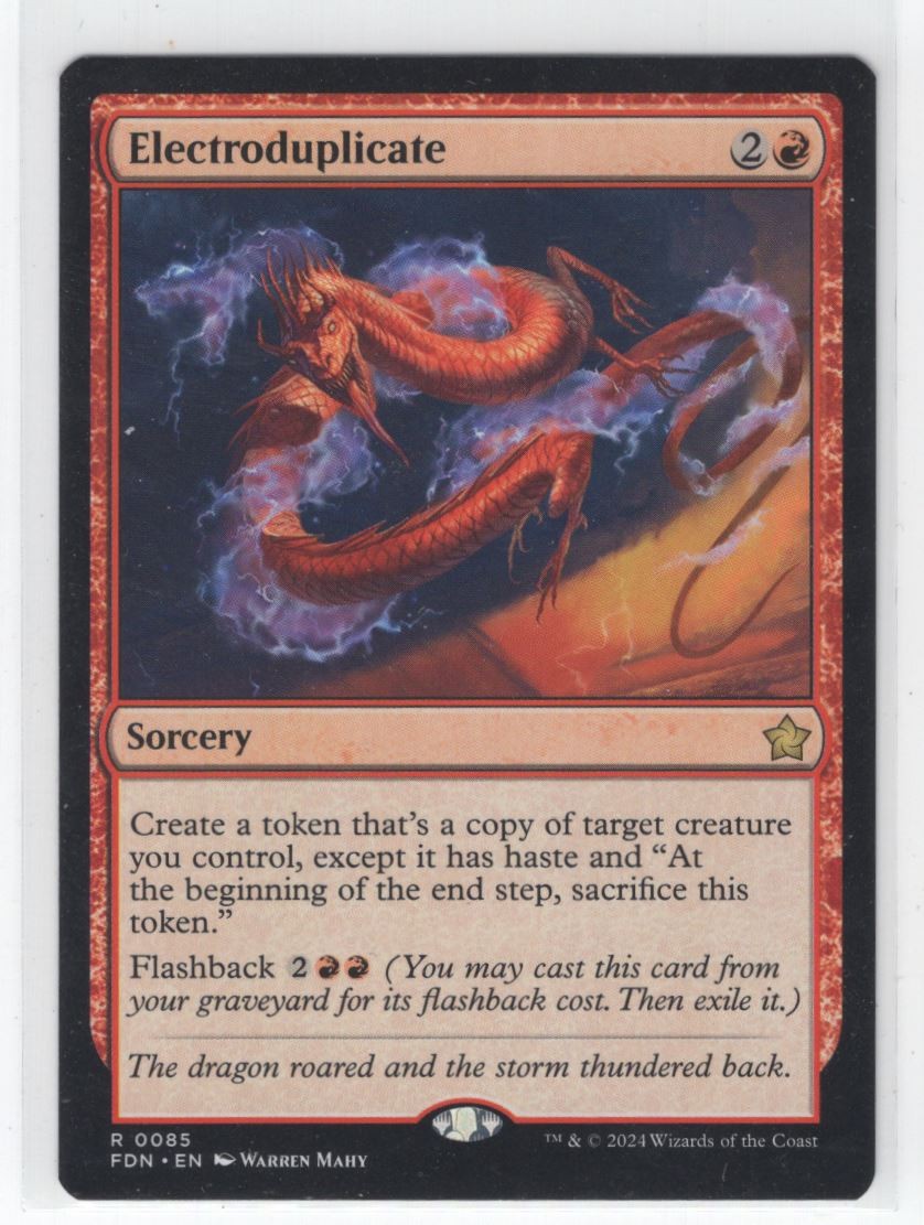 #85 2024 Magic Foundations Electroduplicate Rare