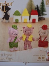 Crochet  Kit " Three Little Pigs" New by Anchor