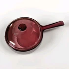 Vintage Vision Pyrex Corning Ware Cranberry 1.5L Sauce Pan Pot With Lid USA