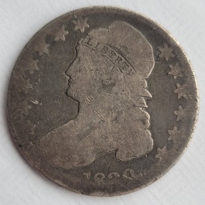 1830 Capped Bust Half Dollar 50c AG Almost Good Small 0 Variety