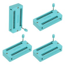 4Pcs 28 Pin IC Test ZIF Socket DIY 2.54mm Pitch Universal