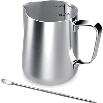 350ml Edelstahl Milchkännchen für Barista Cappuccino