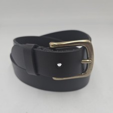 Vintage Gap Women's Classic Belt Brown Leather Brass Buckle XS Fits 24.5-29.5"