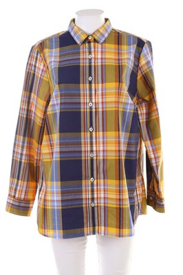 walbusch Hemd-Bluse Karo 3XL blau