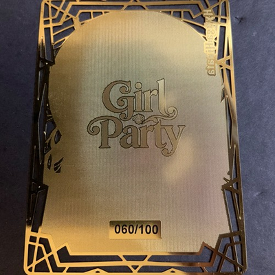 #ad Goddess Story Gold METAL Card Random Serial Number # 100 Hinata Bikini Anime $13.49