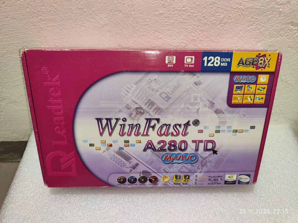 Leadtek GeForce4 Ti4800 SE 128mb AGP OVP super rare getestet Sammlerauflösung - Image 2 of 4